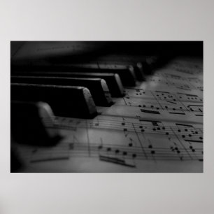 Music Piano Nycklar Poster