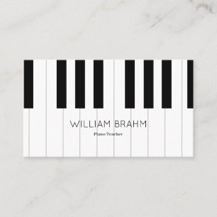 Music Piano Teacher/ Pianist professionell Visitkort