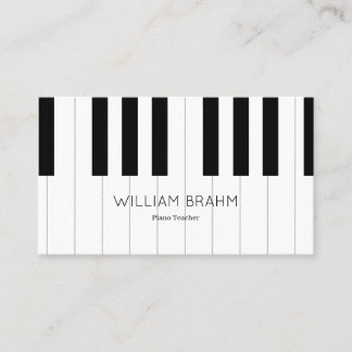 Music Piano Teacher/ Pianist professionell Visitkort