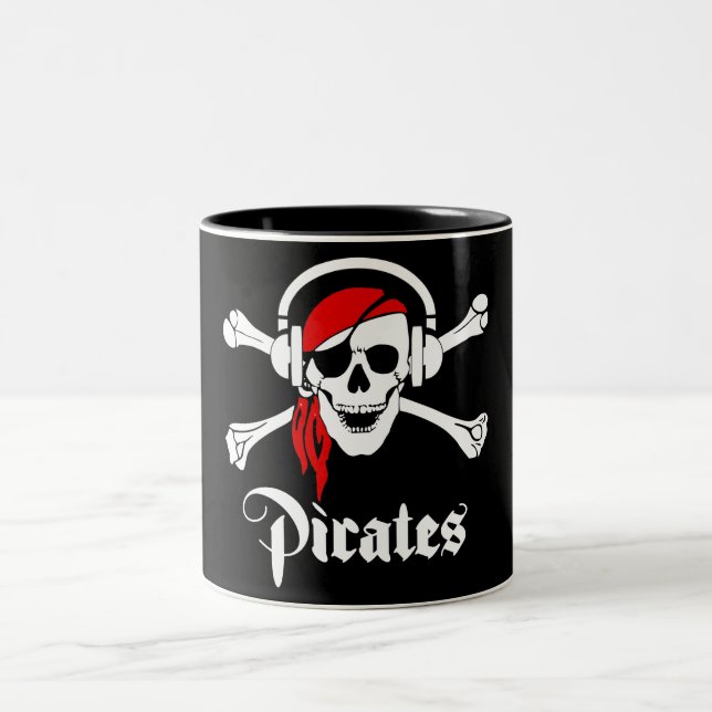 Music Pirater Två-Tonad Mugg (Center)