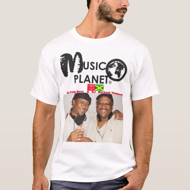 MUSIC PLANET CRAIG & MIKEY Manar Basic T-Shirt (Framsida)