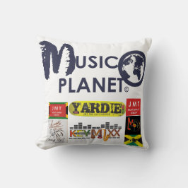 MUSIC PLANET Dekorativ kudde