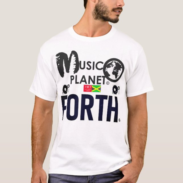 MUSIC PLANET FORTH Manar Basic T-Shirt (Framsida)