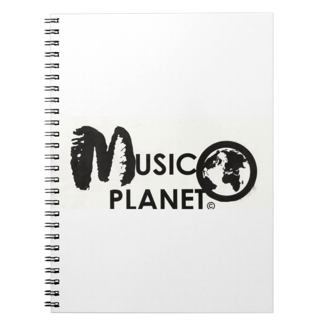 MUSIC PLANET MERCHANDISE ANTECKNINGSBOK (Framsidan)