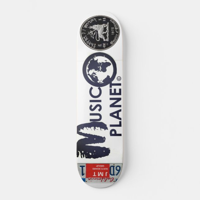 MUSIC PLANET Skateboard (Framsida)