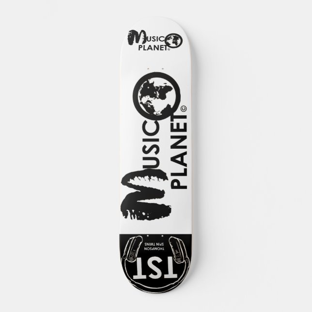 MUSIC PLANET Skateboard (Framsida)