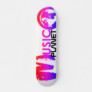 MUSIC PLANET Skateboard, 7¾ tum Deck Mini Skateboard Bräda 18,5 Cm
