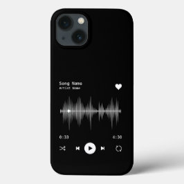 Music Player Artist och Sång Personlig Black