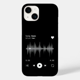 Music Player Artist och Sång Personlig Black