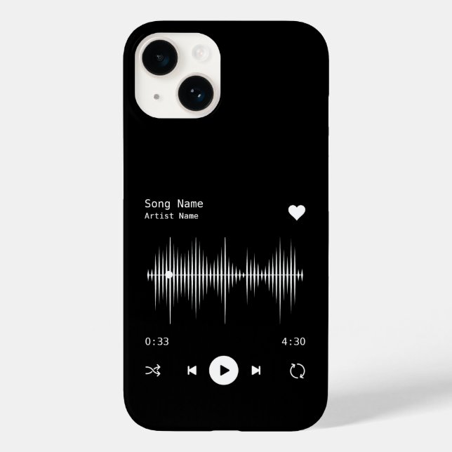Music Player Artist och Sång Personlig Black (Baksida)