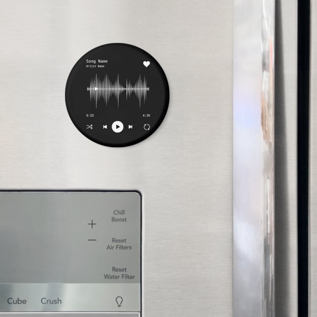 Music Player Artist och Sång Personlig Black Magnet (In Situ (Fridge))