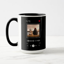 Music Player Artist och Sång Personlig Photo Mugg