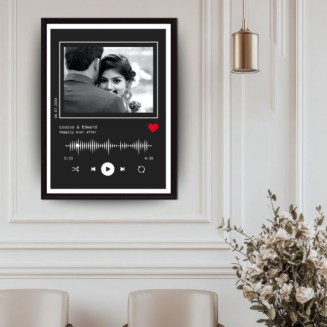 Music Player Bröllop Förlovning Poster (Skapare uppladdad)