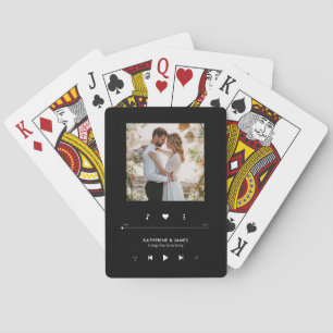 Music Player Photo Ram Personlig Casinokort