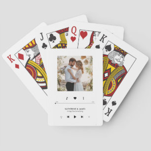 Music Player Photo Ram Personlig Casinokort