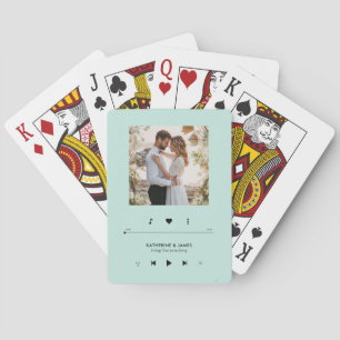 Music Player Photo Ram Personlig Casinokort