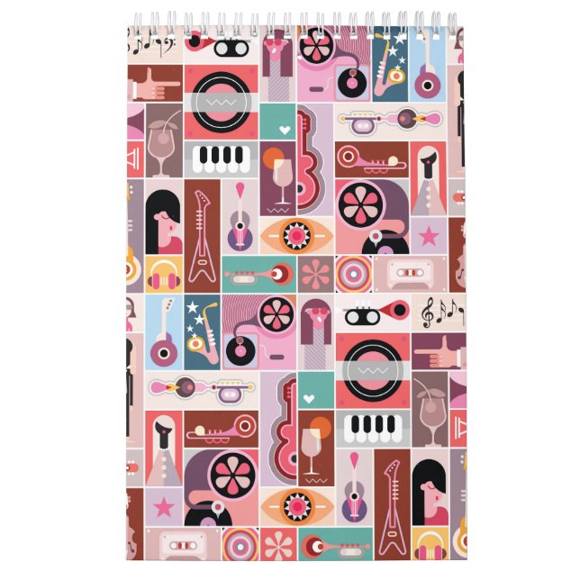 Music pop art kalender (Omslag)