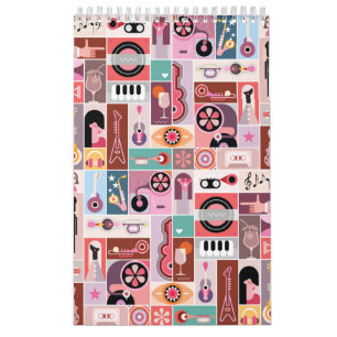 Music pop art kalender