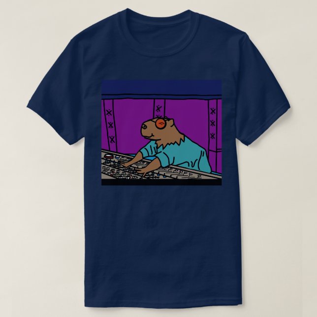 Music Producer Capybara T Shirt (Design framsida)