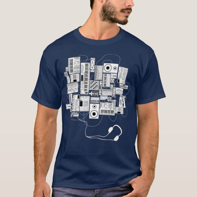 Music Producer Dj och Electronic Musician T Shirt (Framsida)