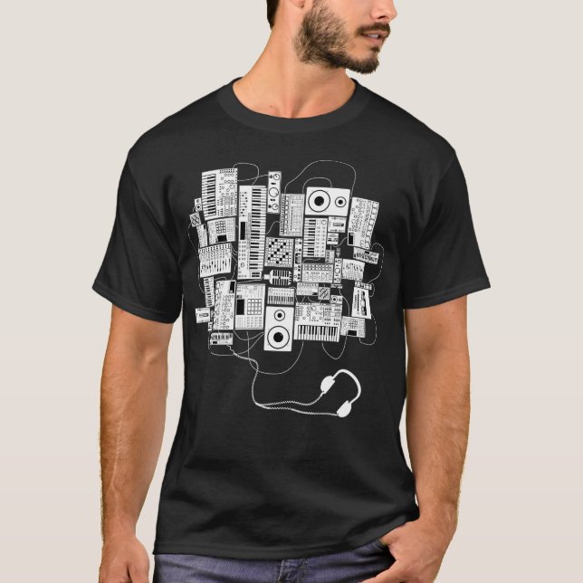 Music Producer Dj och Electronic Musician T Shirt (Framsida)
