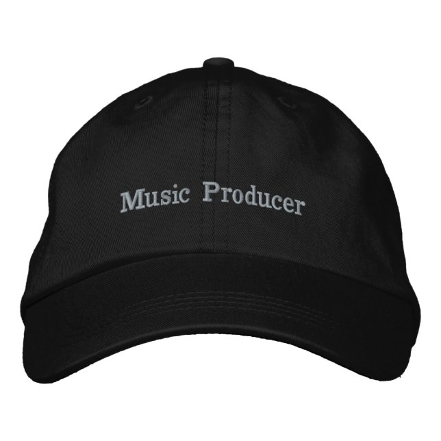 Music Producer Hat Broderad Keps (Framsida)