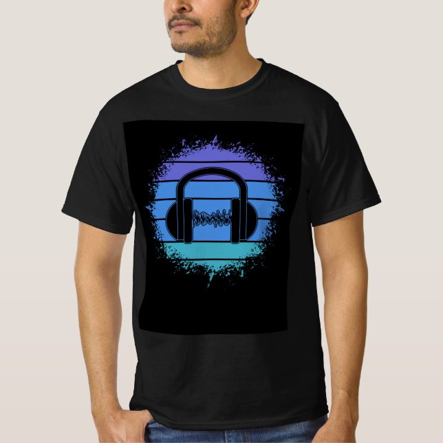 Music producer, Music lover T Shirt (Framsida)