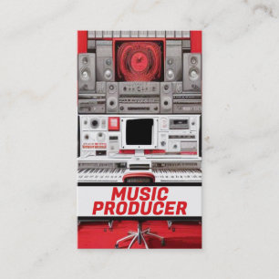 Music Producer Music Production Visitkort