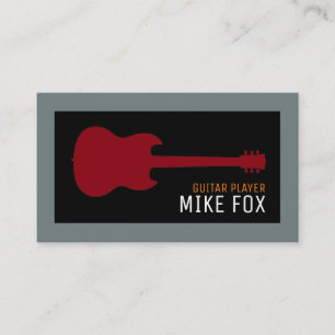 Music professionell guitarist visitkort