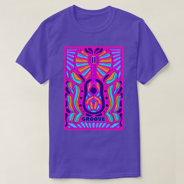 Music Psychedelic T Shirt (Design framsida)