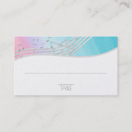 Music Pub Mitzvah-platskort Placeringskort