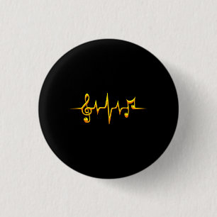Music Pulse Notes Clef Frequency Wave Ljud Knapp