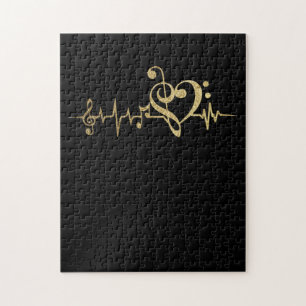Music Pulse Notes Clef-pulsslag Pussel
