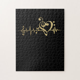 Music Pulse Notes Clef-pulsslag Pussel