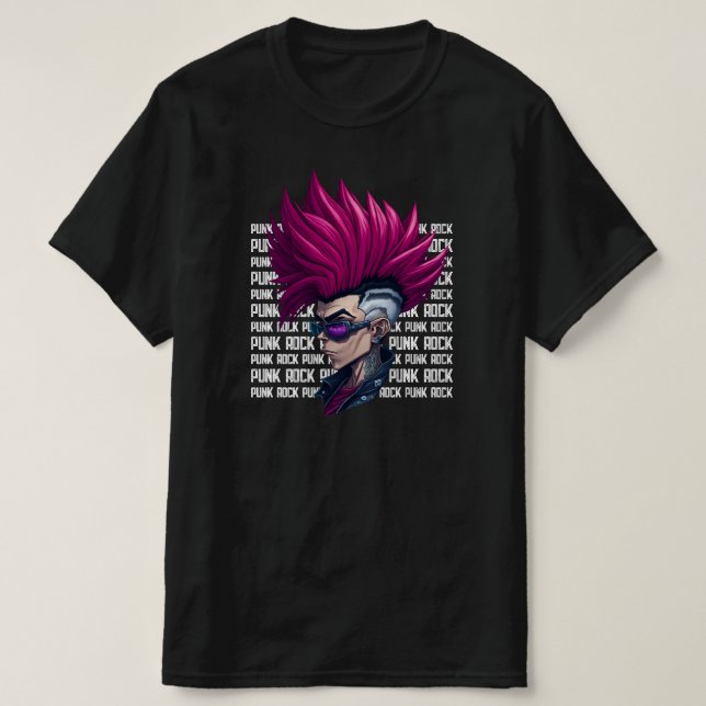 Music Punk Rock and roll New Wave Rocker Band Gig T Shirt (Design framsida)