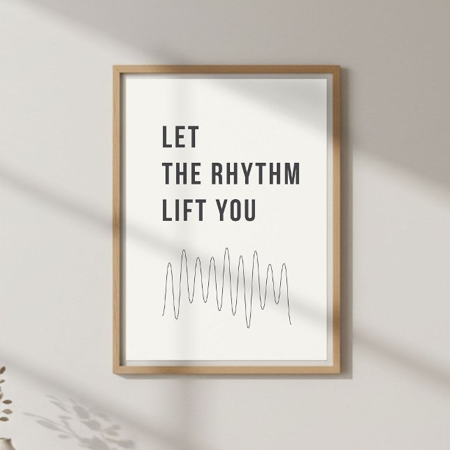 Music Quote Poster. Calm Motivational Decor Poster (Skapare uppladdad)