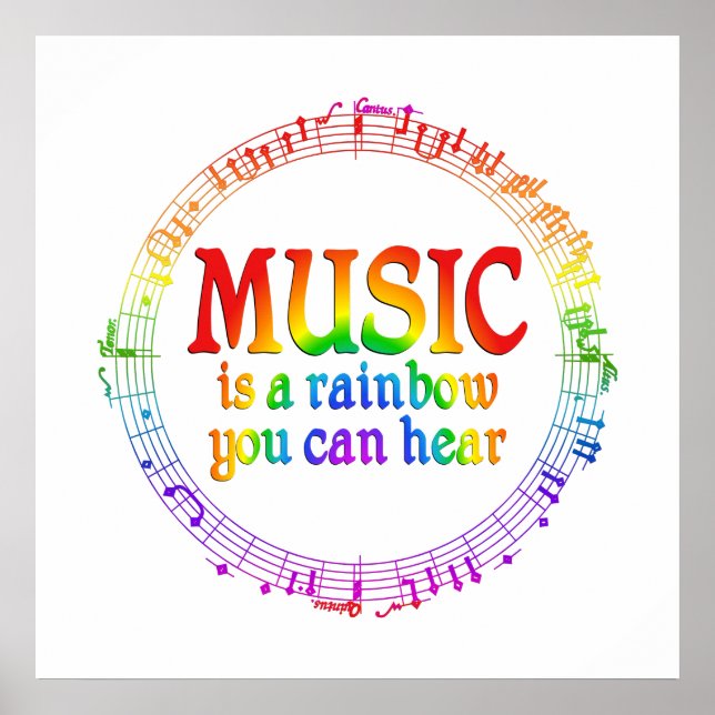 Music Rainbow Poster (Framsidan)