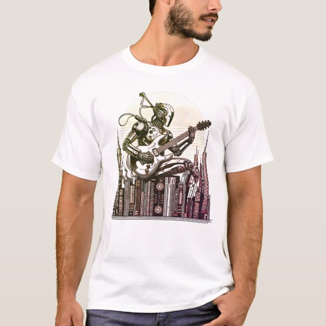 Music Rebot T Shirt (Framsida)