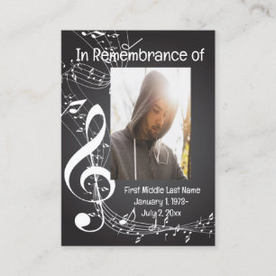Music Remfamfame Pocket Wallet Keepsaké Visitkort