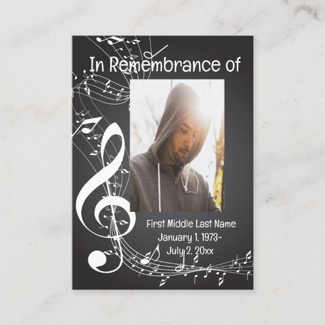 Music Remfamfame Pocket Wallet Keepsaké Visitkort (Framsida)