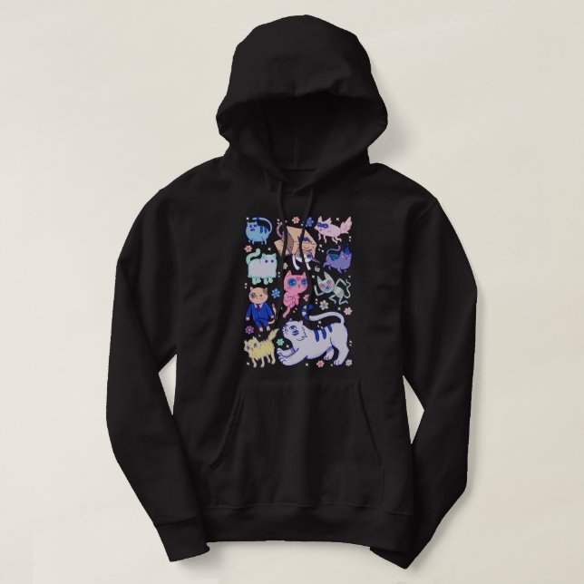 Music Retro Äventyr Time Funny Graphic Gift Hoodie (Design framsida)