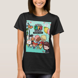 Music Retro Manga Toca Boca Anime Cute Graphic Gif T Shirt