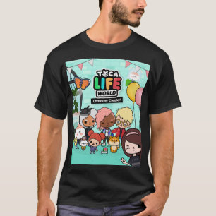 Music Retro Manga Toca Boca Anime Cute Graphic Gif T Shirt