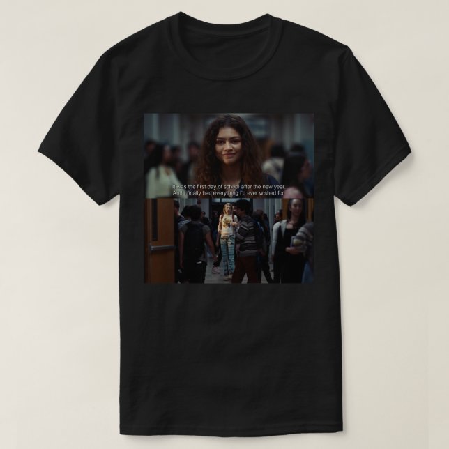 Music Retro Rue och Jules från Euphoria Season Epi T Shirt (Design framsida)