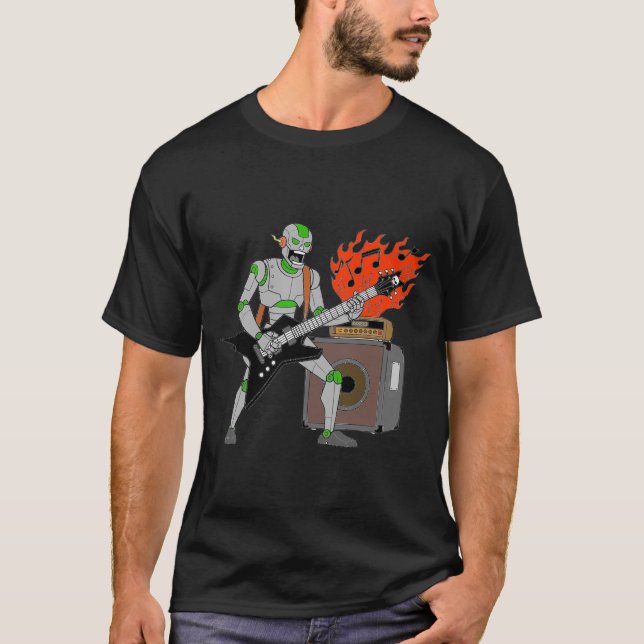 Music robot t shirt (Framsida)