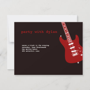 Music Rockstjärna Pub Mitzvah Recept Inbjudningar