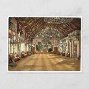 Music room, Neuschwanstein Castle, Upper Bavaria Vykort