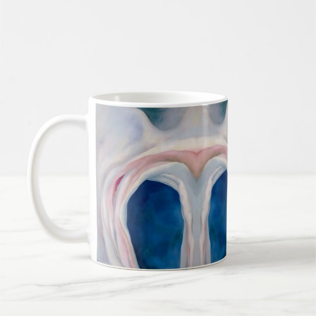 Music Rosa and Blue by O'Keeffe Kaffemugg (Vänster)