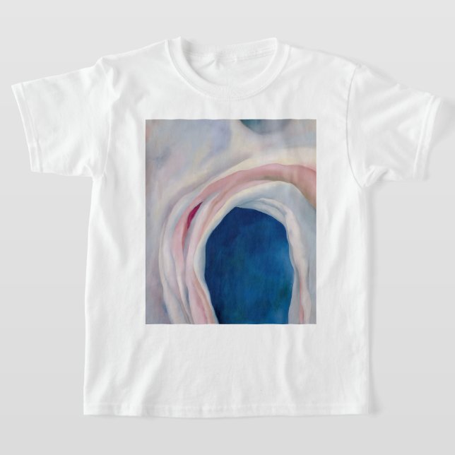 Music Rosa and Blue by O'Keeffe T Shirt (Laydown)