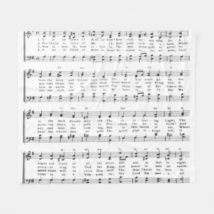 Music Sång Lakan Fleecefilt
